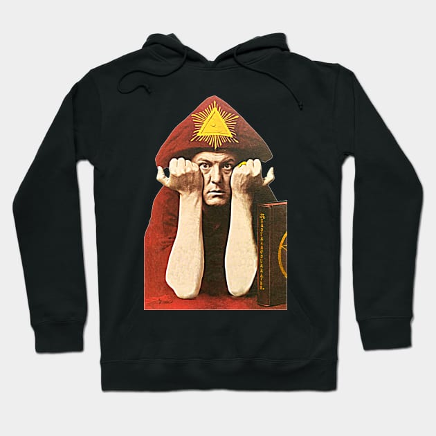 Aleister Crowley // Vintage Occult Paganism Fan Art Hoodie by darklordpug